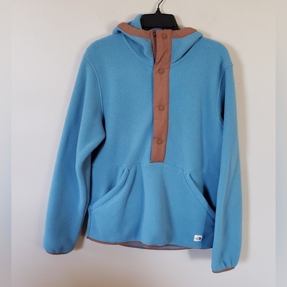 The North Face Carbondale Men's Blue & Brown Pullover Hoodie Size Small - Picture 1 of 7